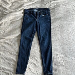 American Eagle Outfitters Women's Dark Blue Jeans
